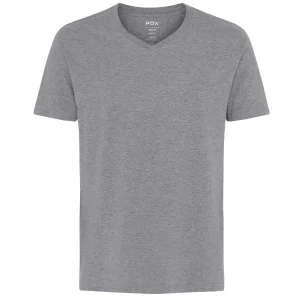 Fox V-neck T-shirt - Gray