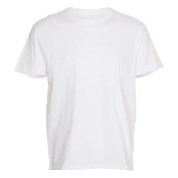Klassisk hvid T-shirt - forsiden