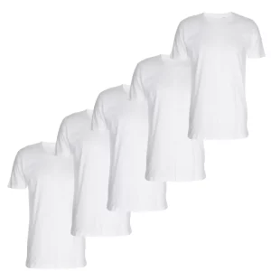 5 lækre t-shirts til mænd, hvid