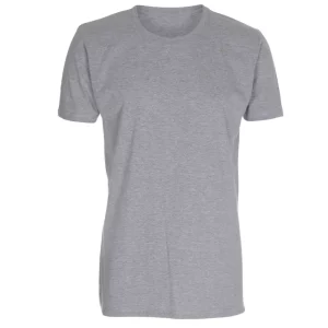 Økologiske T-shirt med rund hals i Oxford Grey