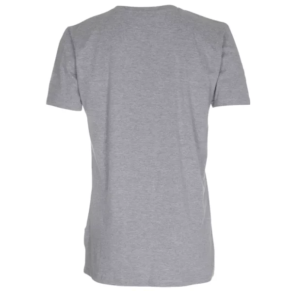 Økologiske T-shirt med rund hals i Oxford Grey - bagside