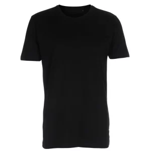 Økologiske T-shirts med rund hals i sort.