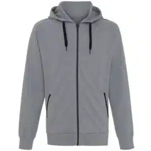 Sport Hooded Zip Oxford Grey, til mænd