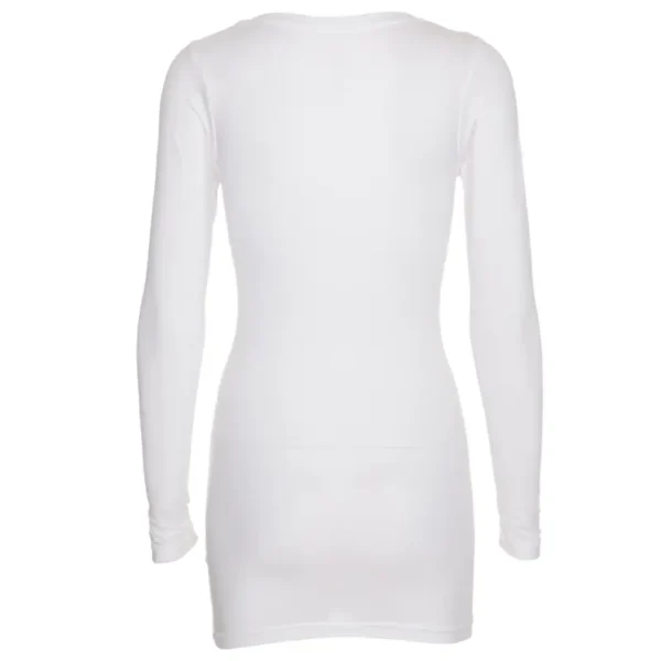 Langærmet t-shirts til Kvinder - Hvid - Long Stretch LS - Bagsiden