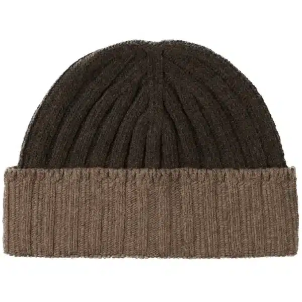 Lækker hue - Beanie Lia, recycled Cashmere, Brown